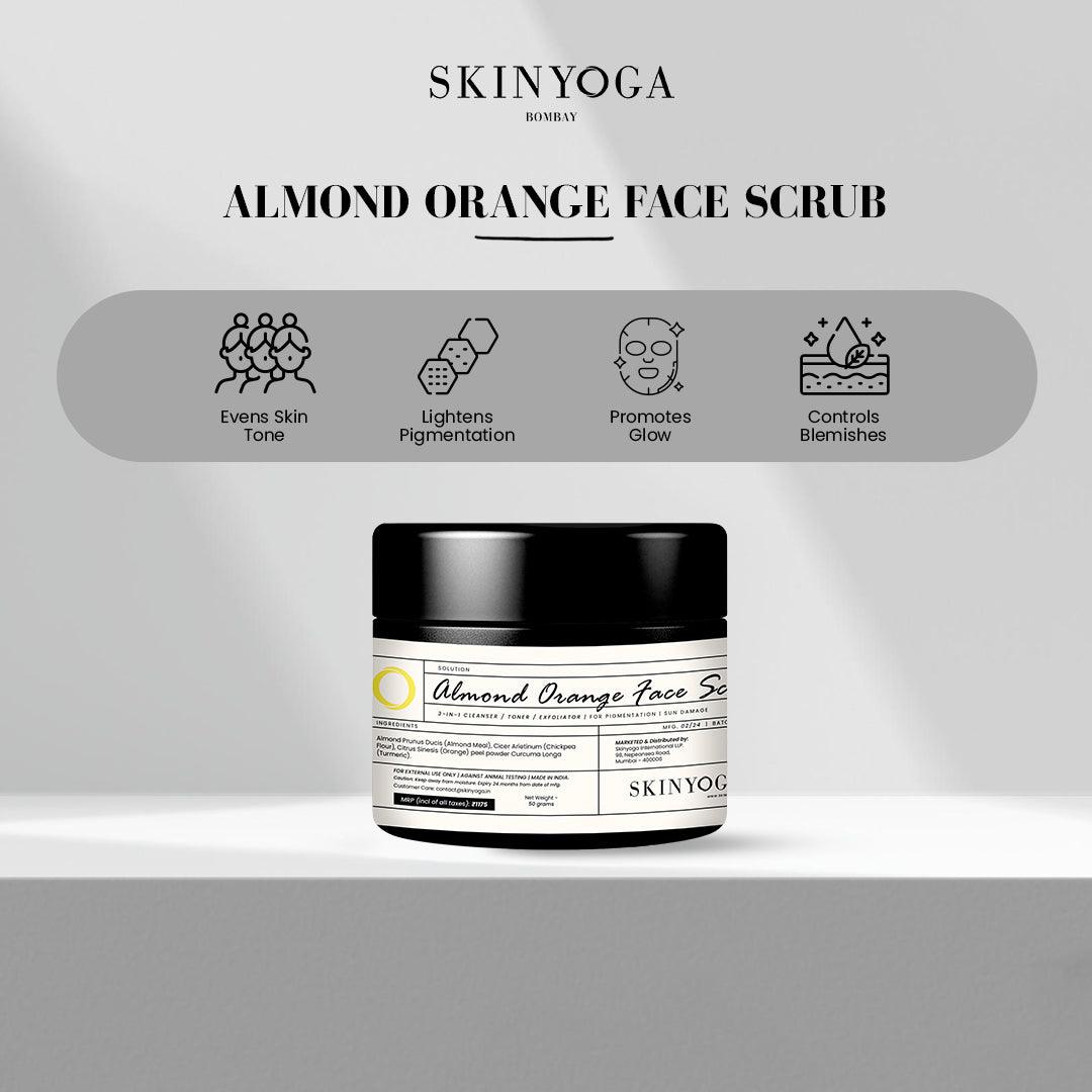 Almond Orange Face Scrub Skinyoga