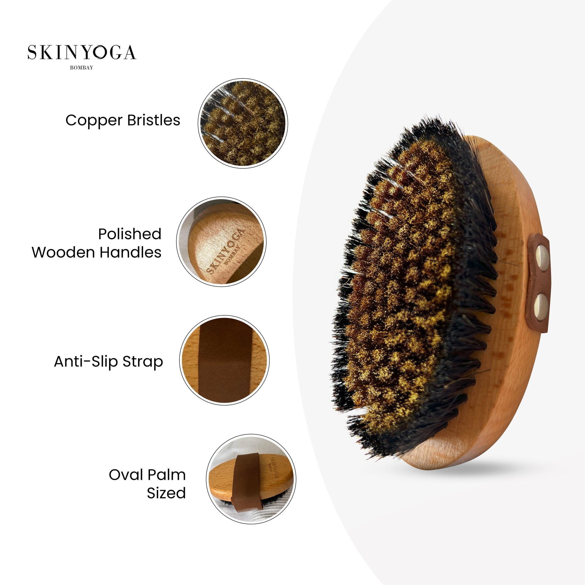 Dry Body Brush - Copper Infused Skinyoga