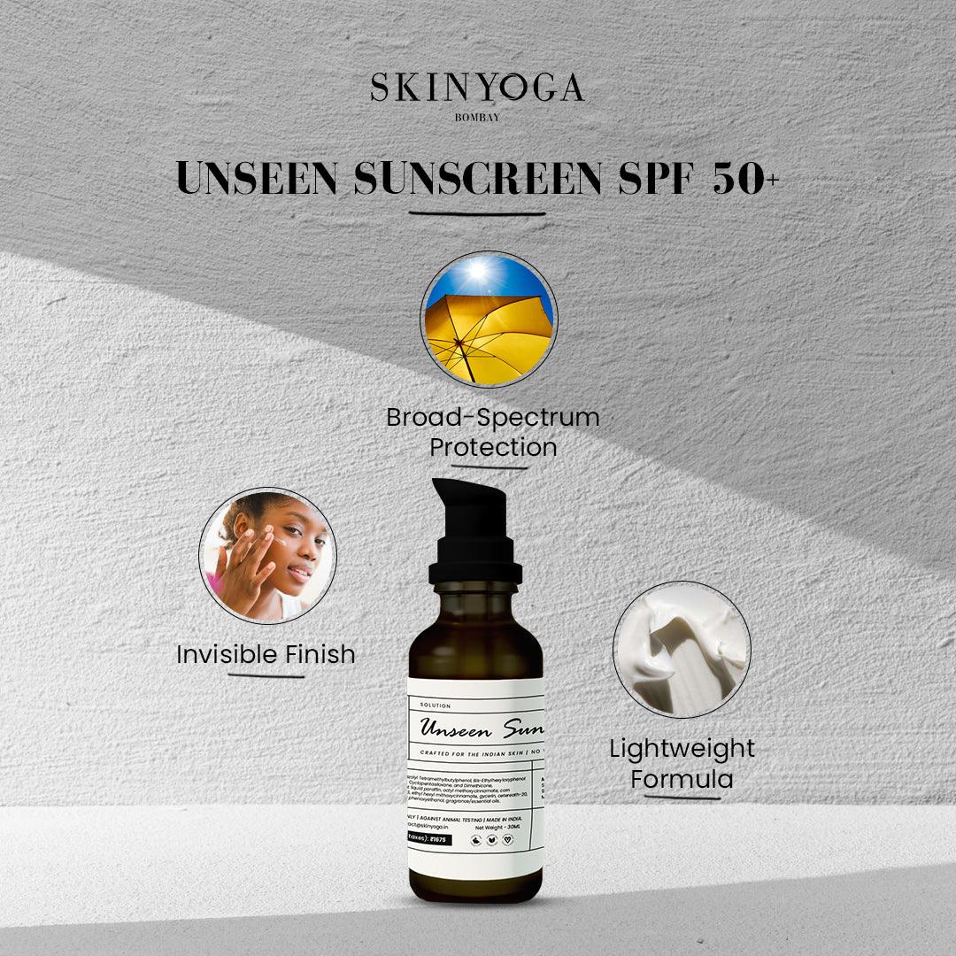 Unseen Sunscreen SPF 50+ Skinyoga