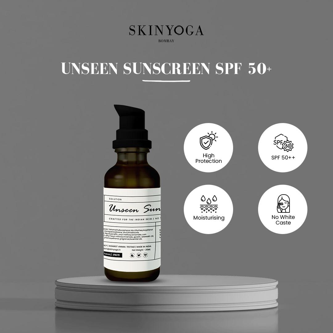 Unseen Sunscreen SPF 50+ Skinyoga